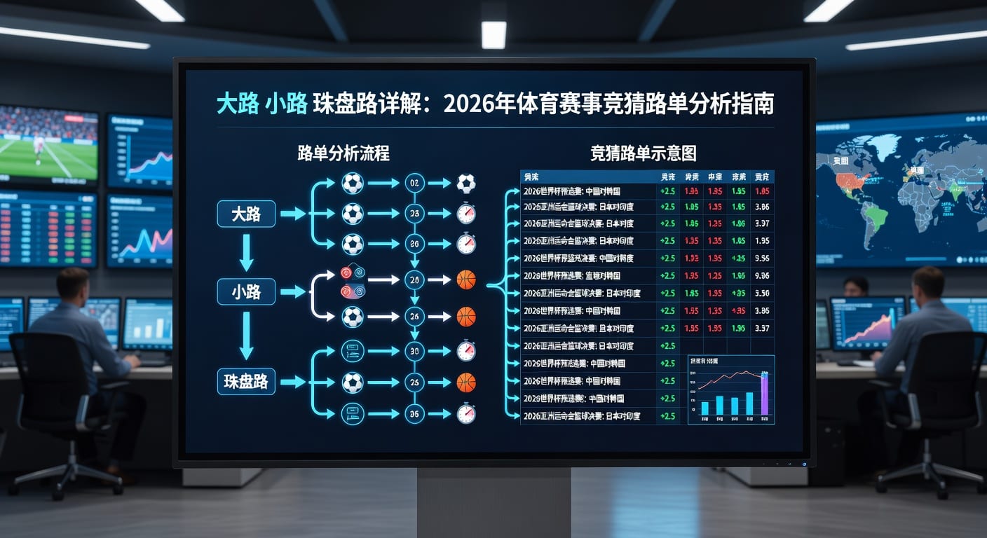 足球盘口解析：大路、小路、珠盘路深度解读，2026年世界杯投注必备